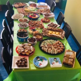 Baked goods for the staff appreciation holiday party