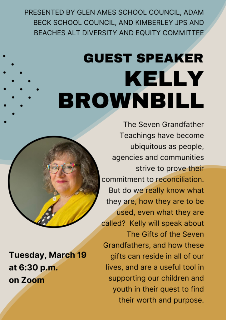 A poster with a head shot of guest speaker Kelly Brownbill with some of the information that is already given above on this webpage, including that the talk will take place online at 6:30 p.m. on Tuesday, March 19.
